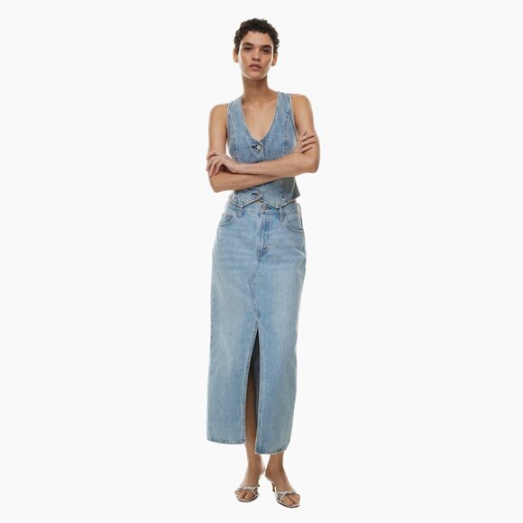 Aritzia Dresses & Skirts - Aritzia The '90s Vintage Maxi Denim Skirt
